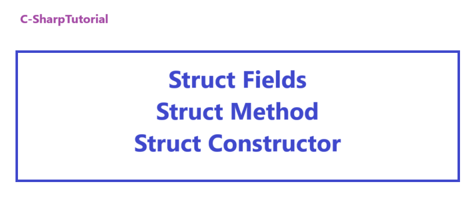 C# Struct Example